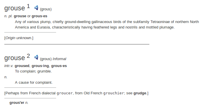 definition grouse definition grouse