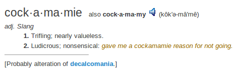 definition cockamamie definition cockamamie
