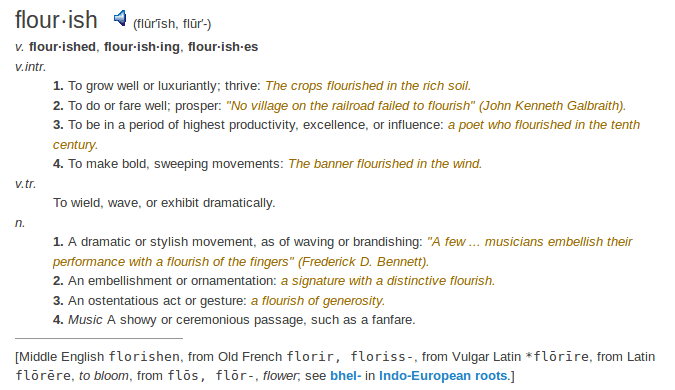definition flourish definition flourish