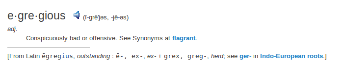    definition egregious