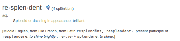 definition resplendent definition resplendent