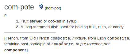    definition compote