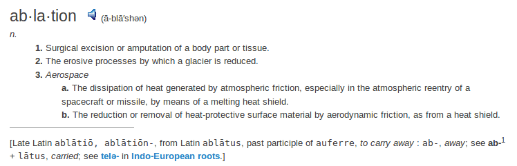 definition ablation definition ablation