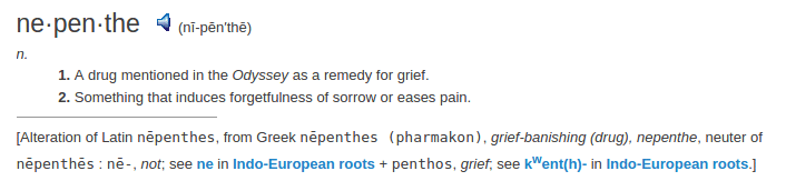 definition nepenthe definition nepenthe
