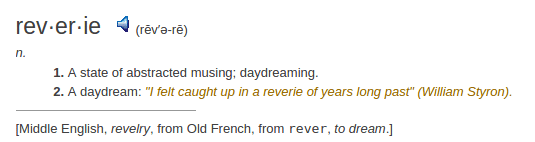    define reverie	