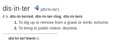 definition disinter definition disinter