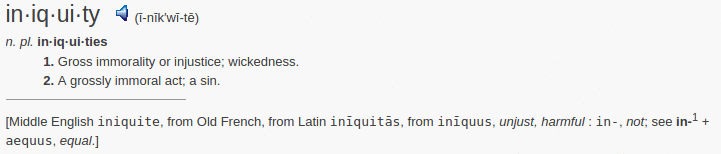 definition iniquity definition iniquity