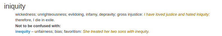 definition iniquity definition iniquity