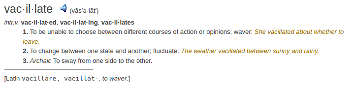 definition vacilate definition vacilate