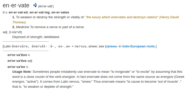 definition enervate definition enervate