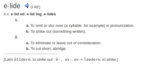 definition elide