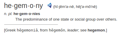definition hegemony