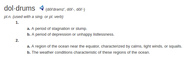 definition doldrums definition doldrums