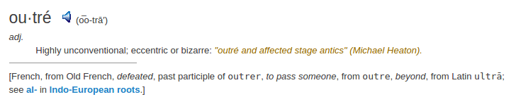 definition outre definition outre