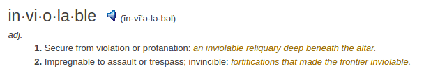 definition inviolable definition inviolable