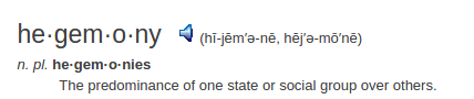 definition hegemony