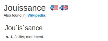 definition jouissance definition jouissance