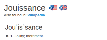 definition jouissance