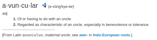 definition avuncular definition avuncular