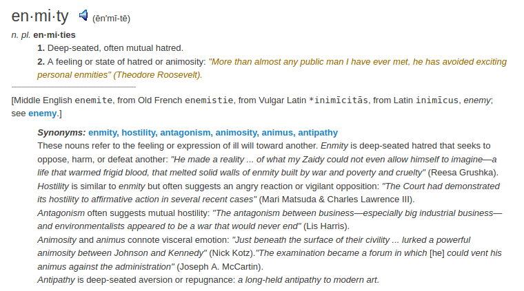 definition enmity definition enmity