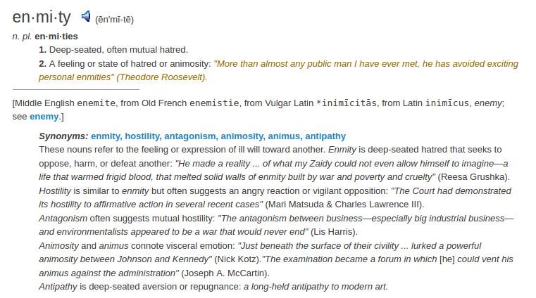 definition enmity