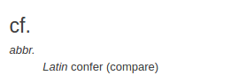 definition cf