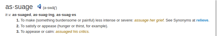 definition assuage