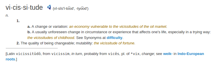 definition vicissitude