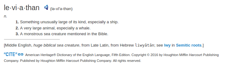 definition leviathan
