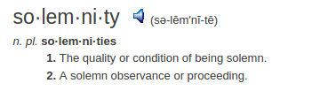 definition solemnity