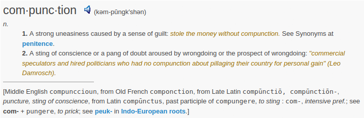 definition compunction