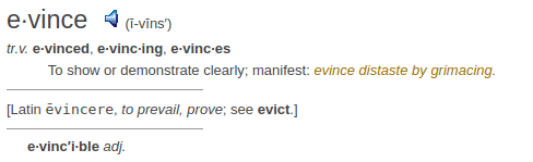 definition evince