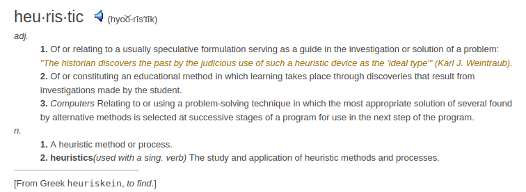 definition heuristic