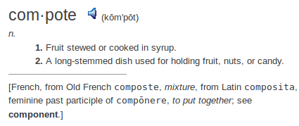    definition compote