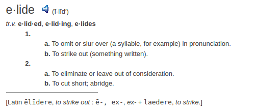 definition elide