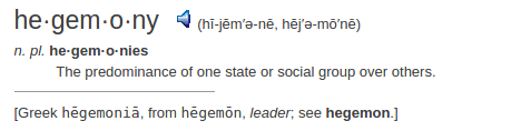 definition hegemony