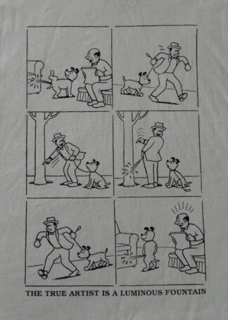 Dog Peeing / Luminous Fountain Shirt
